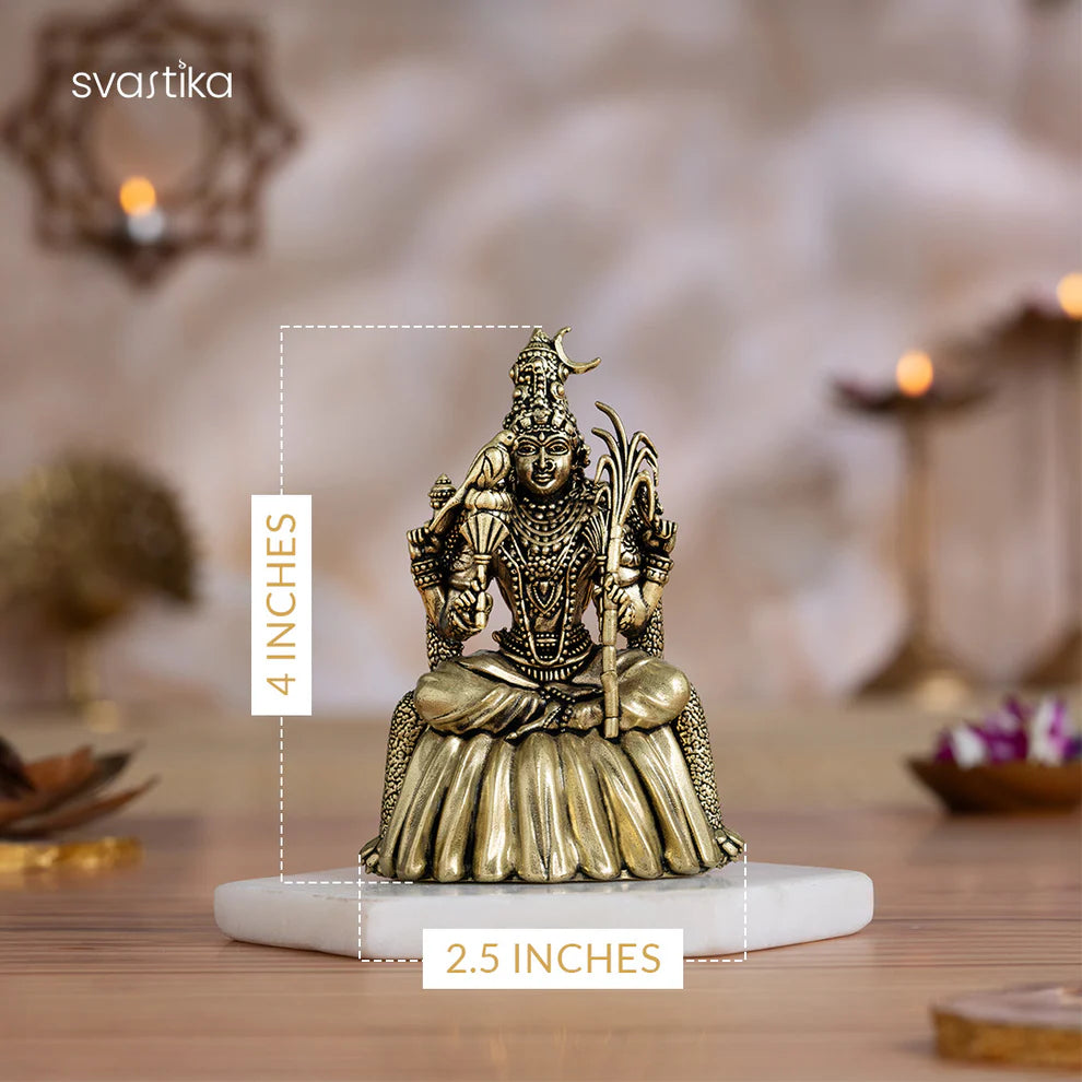Brass Rajarajeshwari Idol (4 Inch)