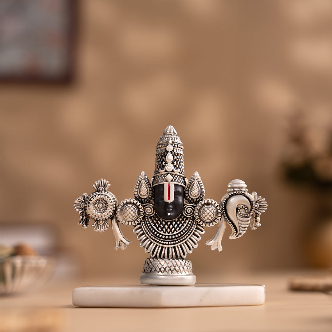 Lord Balaji Idol - Silver Plated