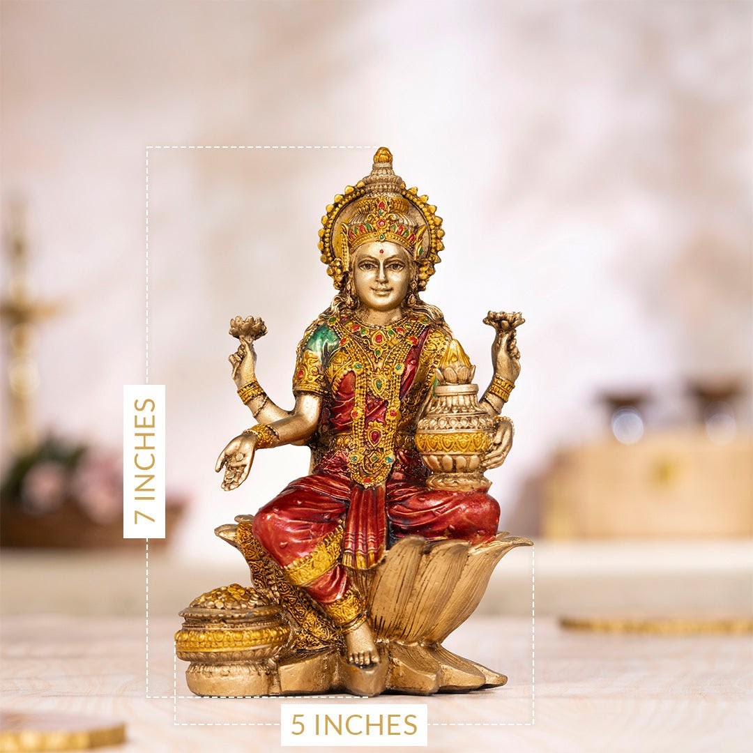 Maa Lakshmi Antique Idol (7 Inch)