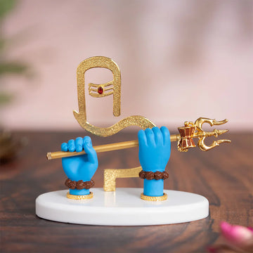 Shivji Divine Hands  Idol - Gold Plated (5 Inch)